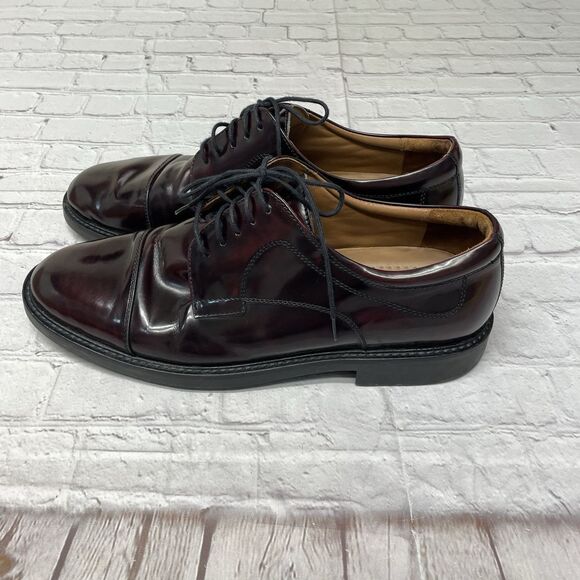 Johnston & Murphy Men 20-1253 Burgundy Leather Cap Toe Oxford Shoes Size 11.5 M main image 10